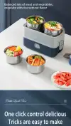 Multi-functional heating electric heating lunch box, hot rice and heat preservation, office workers cooking rice and food, electric heating self-heating steaming and boiling wonder, charging heat preservation lunch box, self-heating lunch box, stainless steel tableware, hardware charging heating heat preservation lunch box Item Picture